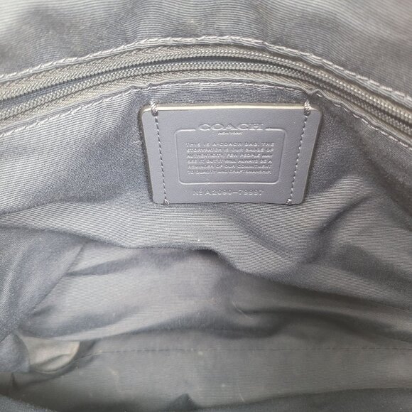 Coach Prairie Satchel Women's Blue Crossbody Pebble Leather Blue Bag 79997 - Picture 8 of 12